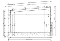 50′ x 90′ prefab steel buildings w/ crane support