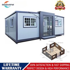 13X20ft Mobile Expandable Prefab House Tiny Home Modular House w/Bathroom Shower
