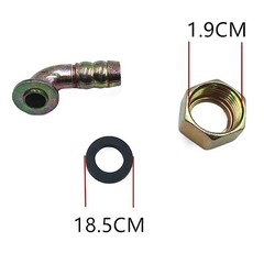 1pc Brass Hose Fitting 11mm 19mm Gas Cooker Universal Joint Hose Connection