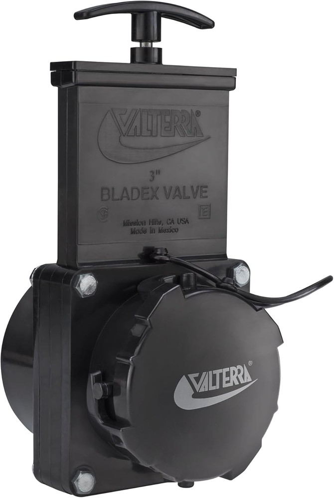 Valterra 3″ Stainless Steel RV Waste Dump Gate Valve w/Cap (1)