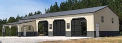Some of the nicest steel garages you’ll see nationwide. 1 to 100 car warehouses.