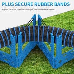 BEBOBLY RV Sewer Hose Support 15FT with Secure Rubber Band & Carry