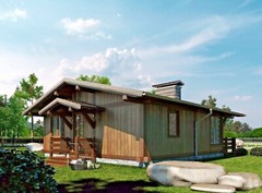 860 sq.ft PREFAB TIMBER FRAME KIT ENGINEERED WOOD HOUSE DIY BUILDING CABIN HOME