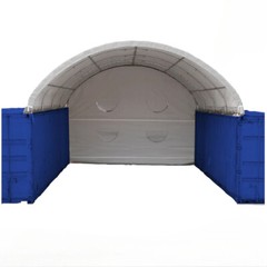 20*20ft 20*40ft Shipping Container Canopy Canvas Fabric Building w/o End Wall