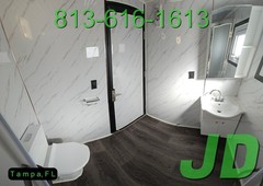 New HD Semi-Permanent Portable Restroom Bathroom Single Toilet or wheelchair