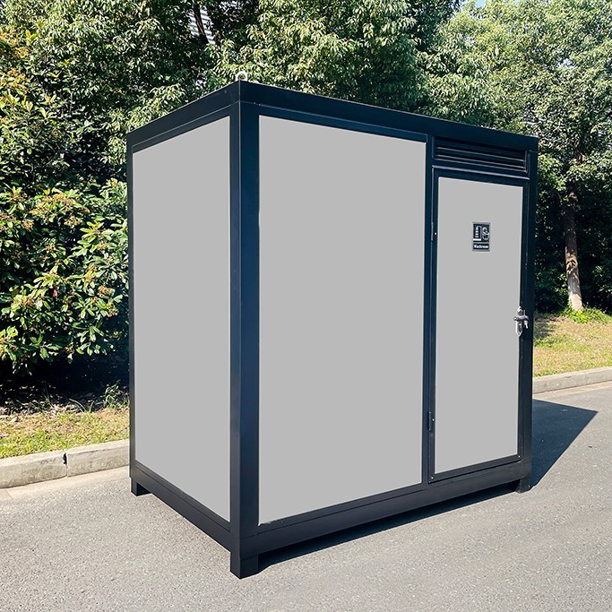 Portable Restroom Mobile Toilet Cabin Outdoor Shower Room w/Sink&Ventilation Fan