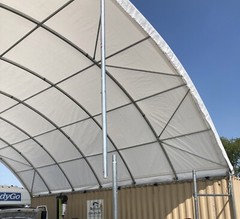 20*20ft 20*40ft Shipping Container Canopy Canvas Fabric Building w/o End Wall