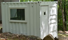 armored guard box, construction site office, cash holding