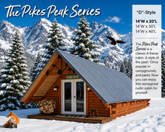 Log Cabin Kit 14′ x 20′ *** SHIPPING NATIONWIDE *** The Pikes Peak Series
