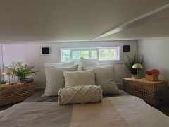 Tiny Home on Wheels, 8×24 Trailer with Hookups, Sleeping Loft