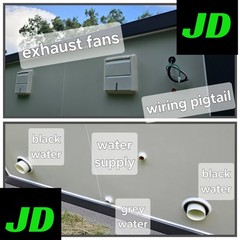 New Double 2 Stall Restroom Portable Toilet Sink Bathroom Job Site Events HD