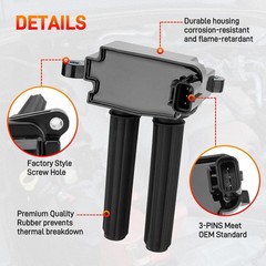 UF504 Set of 8 Ignition Coil Pack 16 Iridium Spark Plug Compatible with Dodge…