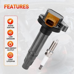 UF646 Set of 6 Ignition Coil Packs and Iridium Spark Plug Replace# DG549 | Co…