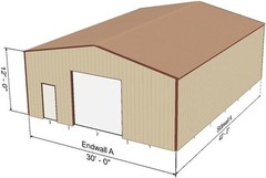 Custom Metal Garage, Shed, Barn, Design Package