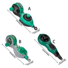 Automatic Chalk Line Reel Quick Retract Mechanism Line Marker Carpentry Tool