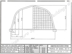 25x20x14 DIY DuroSPAN Steel Off Grid Homestead Barn Open Ends Factory DiRECT