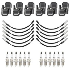 6PCS UF359 Ignition Coil with 12 Iridium Spark Plug and Wire Set Compatible w…