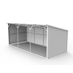 25’x12′ Heavy Duty Metal Storage Shelter Industrial Equipment Warehouse Shed