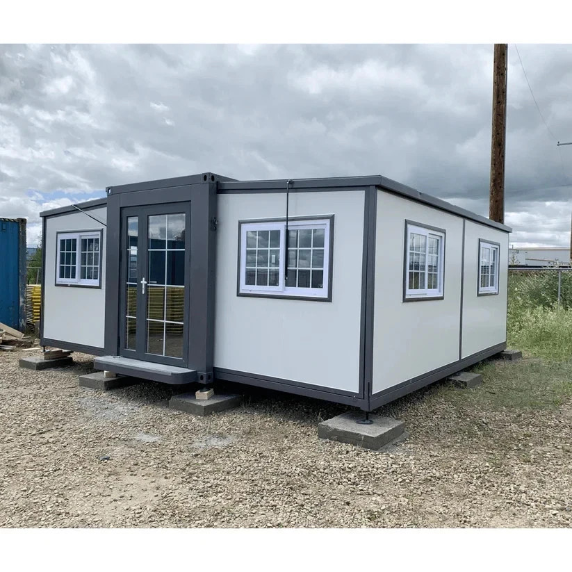 13x20ft Fast Installation Expandable Prefab House Mobile Office W/ Rain Shower