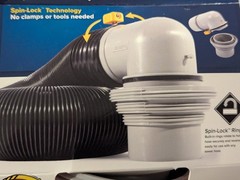 Easy Slip Elbow Fitting and 4-in-1 Adapter for RV Sewer Hose Brand New