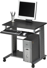 Mobile PC Cart, 29-3/4W X 23-1/2D X 29-3/4H, Anthracite
