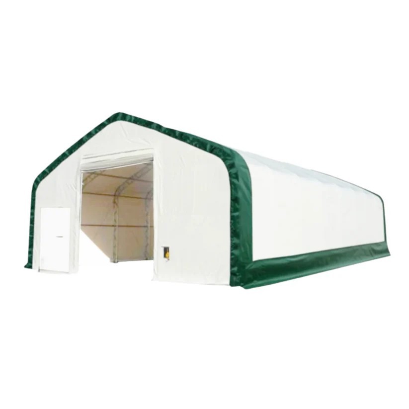 W40’xL80’xH23′ Double Truss Storage Shelter 22OZ PVC Canvas Building Shelter
