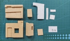 Unassembled 1/35 Length 10cm Width 7.5cm Height 12.5cm Scene Accessories Resi…