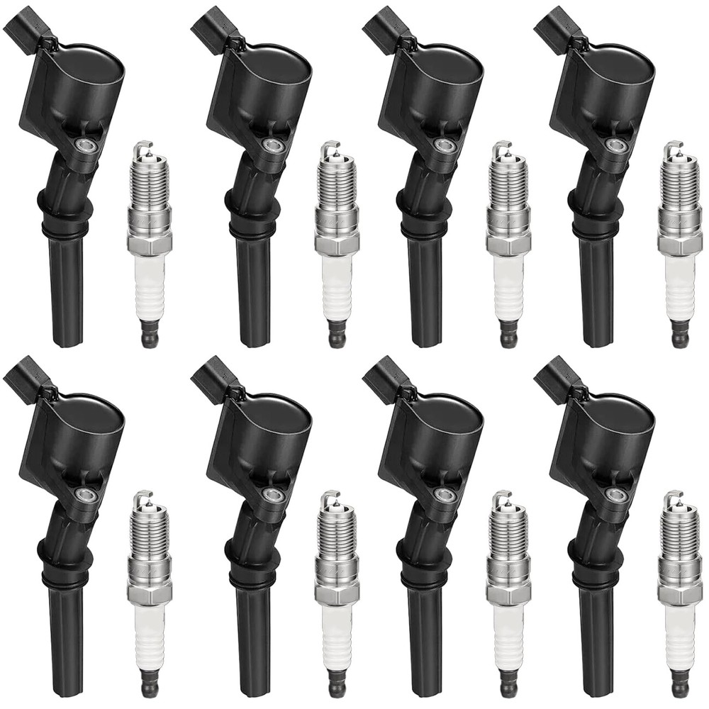 8Pcs DG508 Ignition Coil Pack and SP479 Iridium Spark Plug Compatible with Fo…