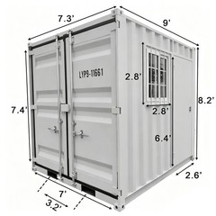 Chery 9ft Small Cubic Shipping Container Portable Home for Workshop