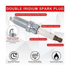 UF596 Ignition Coil Pack and 4912 Iridium Spark Plug Compatible with Toyota C…