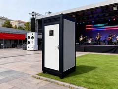 Bastone Mobile Toilet Outdoor Yard Unisex Single Portable Restroom w/Sink