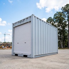 12x7FT Container Storag with Roll-Up Door Portable Storage Pod Cargo-Grade Steel