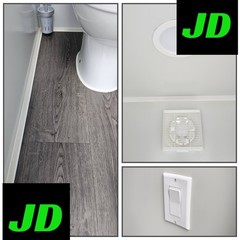 New Double 2 Stall Restroom Portable Toilet Sink Bathroom Job Site Events HD