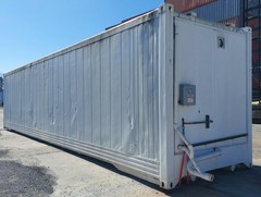 40′ Ground Level Jobsite Office with Restroom Mobile Container Trailer | Atlanta