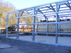 GALVANIZED STEEL INSULATED 3-CAR GARAGE – METAL BUILDING – Shop KIT