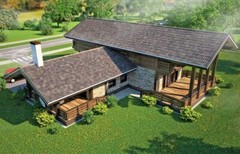 PREFAB TIMBER FRAME KIT ENGINEERED WOOD HOUSE DIY BUILDING CABIN HOME GLULAM GLT