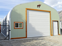 25x42x13 Engineered Steel Building Kit | DuroSPAN Clear-Span Arch Open DIY Ends