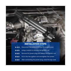 Set of 4 Ignition Coil Pack UF672 and Iridium Spark Plug 97390 4 Pa… Fast Ship