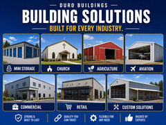 100x100x20 Steel Building Kit | Rigid Frame I-Beam | Commercial Grade | DuroBEAM