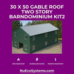 CALIFORNIA FIRE RESISTANT 30 X 50 STEEL BARNDOMINIUM / HOUSE KIT