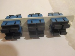 AFL Telecom Duplex SC LGX(118) FIBER Adapter Plate SIX SM CERAMIC DUPLEX ADA 10!