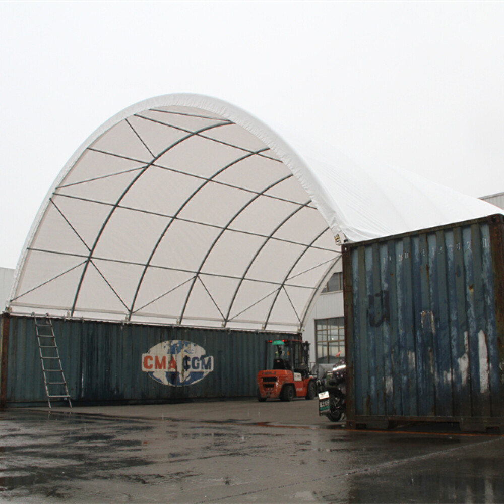 20’x40’x6.5′ 11 oz PE Canvas Fabric Building Shipping Container Canopy Shelter