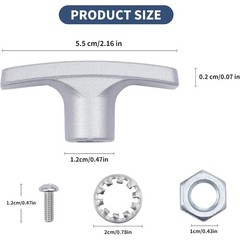 Heavy Duty Metal RV Waste Valve Handle Kit Easy Install fits Camper Sewer System