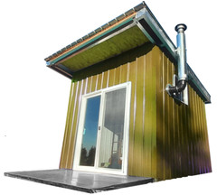 lowest cost All Metal ‘barndominium’ style tiny home kit 116 FT2 permit exempt