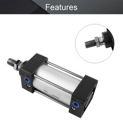 SC50mm Bore 25~200mm Stroke Single Rod Double Action Pneumatic Air Cylinder 1pcs