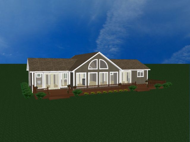 Chalet Home House Kit Prefab house 3 Bedrooms 2 Bath Vacation home Guest House