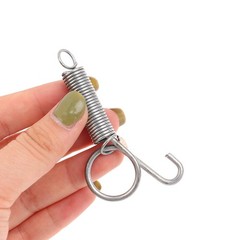 10Pcs Animal Cage Latches Lock Spring Rabbit Cage Door Tension Spring with Hook