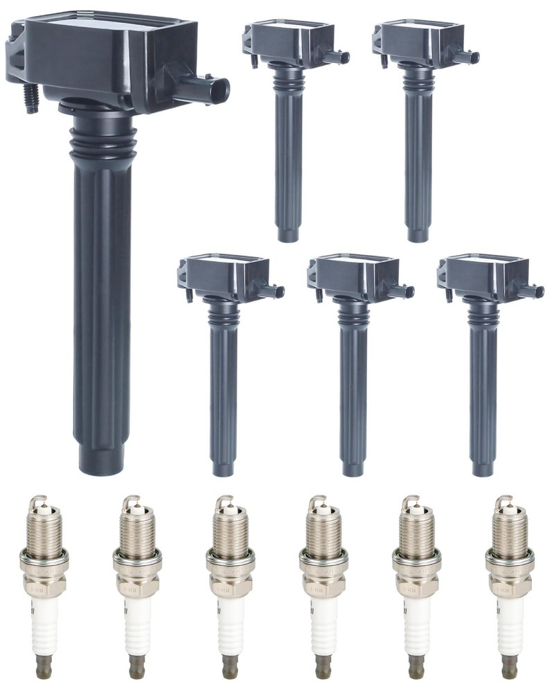 Ignition Coil Pack UF648 and Iridium Spark Plug 97390 Fit for Chrysler 200 30…