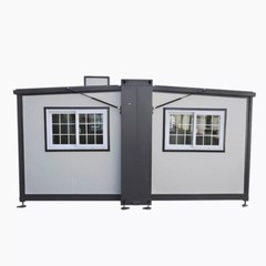 15x20x8FT Foldable Mobile Prefab House 268 ft² Prebuilt Home Matel + Aluminum