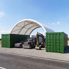 New Update 20’x20′ Double Truss Shipping Container| Heavy Duty 18 oz PVC Shelter